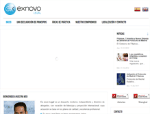 Tablet Screenshot of exnovolegal.com